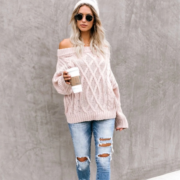 MARISSA Off Shoulder Knit Sweater - Picture 6 of 8